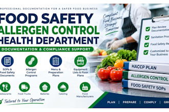 prepare food safety, allergen control and health departments