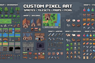2d topdown, isometric game asset and props game icons items level assets design