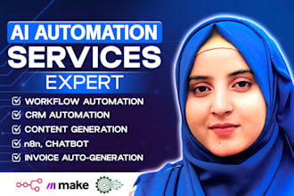 build ai automation, n8n workflows, CRM and chatbot integrations