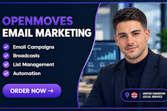 setup openmoves email campaign openmoves broadcast list management automation