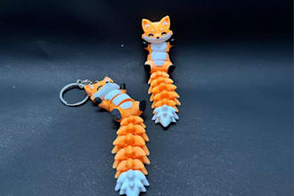 customizable text,3dtoy keychain,orca slicer,3dp,3mf,stl,articulated moving part