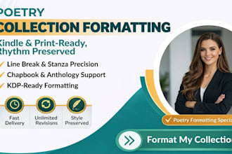 edit and format your poetry collection, anthology, or chapbook for KDP