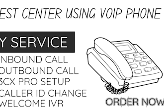 setup full 3cx with sip trunk, did number, call center for inbound and outbound