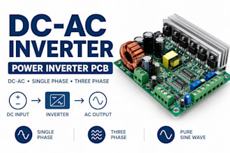 design dc ac inverter power inverter pcb single phase three phase systems