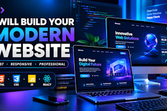 develop a responsive modern website