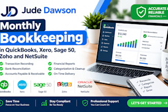 do monthly bookkeeping in quickbooks, xero, sage 50, zoho and netsuite