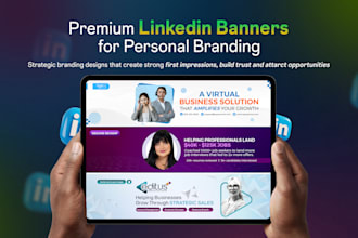design a professional linkedin banner for personal branding