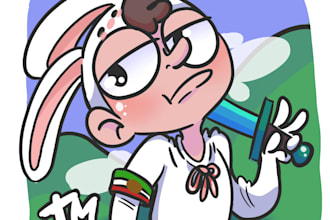 illustrator in style cartoon