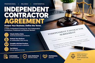 draft a custom independent contractor agreement for your business
