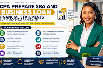 cpa prepare sba and business loan financial statements and supporting documents