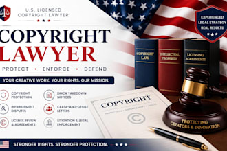 be your copyright lawyer for copyright protection and infringement cases