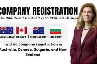 do company registration in australia, canada, bulgaria, and new zealand