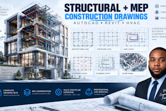 create structural drawings, mep plans and construction drawings