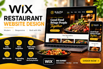 design photography, wix restaurant website, and wix real estate website