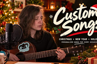 write and sing a custom christmas or new year song as a heartfelt gift