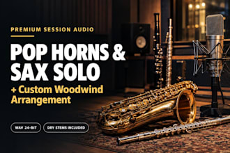 record  jazz saxophone pop horn sections and flute custom woodwind arrangement