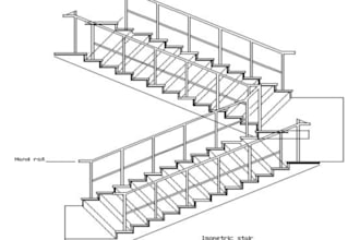 design custom steel, glass and wood staircases with 2d drawings