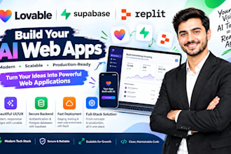 build lovable ai website supabase and replit web app as an expert