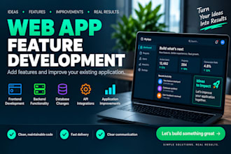 add features or improve your existing web application