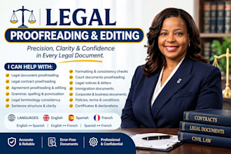 proofread edit and review your legal contracts and documents