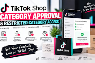 do tiktok shop category approval, unlock restricted product categories