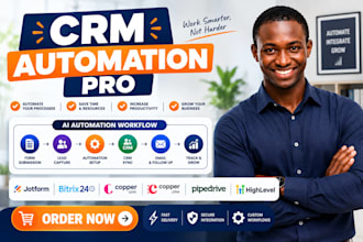 setup jotform bitrix24 copper crm integration pipedrive gohighlevel automation