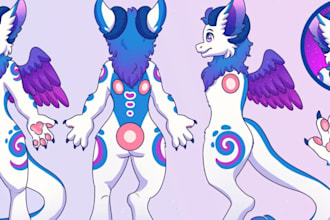 draw furry art custom fursona and anthro character design