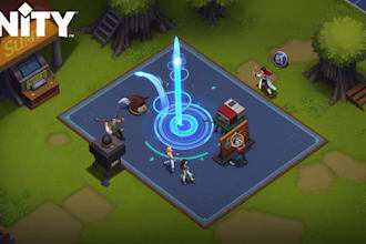 develop unity 2d 3d game, unity level design, game environment and gameplay