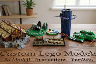 make detailled lego models with instructions