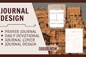 design format christain book daily devotional prayer canva journal kdp journal