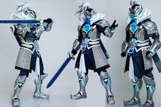 create pepakura templates for cosplay armor, eva foam armor, weapon and helmets