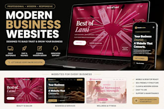 build a modern professional website for your small business