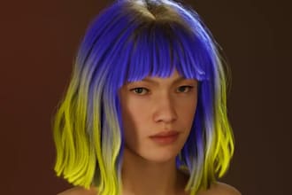 do realistic 3d hair model,  xgen blender, daz 3d, 3d hair, realistic hair