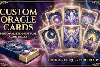 l create personalized spiritual cards and custom oracle card decks