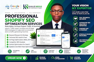 provide shopify SEO service to increase sales and customers