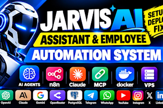setup jarvis ai assistant dashboard autopost hermes agent n8n claude code vps