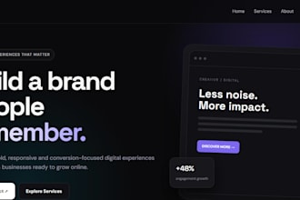 create a modern responsive landing page