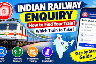 provide indian train enquiry, route planning and booking assistance