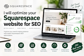 optimize your squarespace website SEO and google visibility