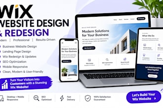 redesign wix business wix website design wix landing page wix SEO optimization