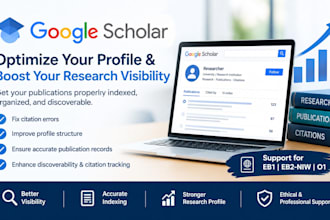 cite references to increase google scholar citations and improve h index for eb1