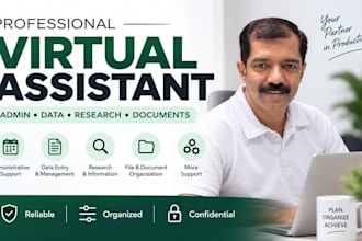 be your professional virtual assistant, admin support and document controller