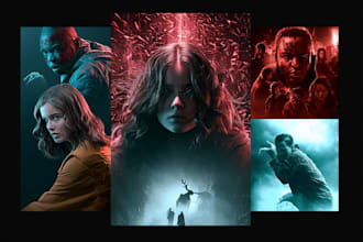 design unique film poster and cinematic movie cover