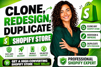 clone shopify store, copy shopify website, and duplicate shopify store