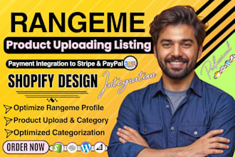 published your products on rangeme, create, setup and maintain your rangeme shop