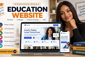 educational website elearning website online course website school website lms