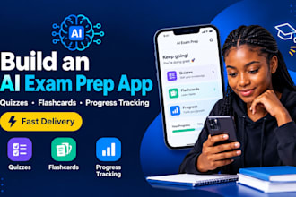 build an ai exam prep app with quizzes, flashcards and progress tracking
