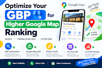 optimize your gbp for higher google map ranking audit franchise seo citation