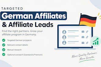 recruit targeted german affiliates for your affiliate program