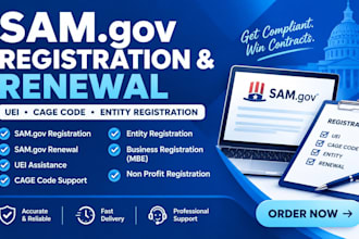 provide sam gov registration and renewal assistance